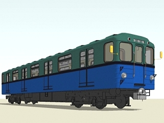 现代火车<em>车厢</em>su模型