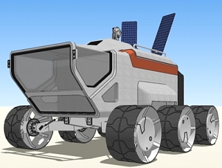 现代<em>火星</em>登陆车su模型
