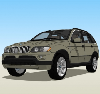 现代汽车su模型