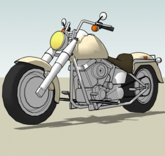 现代摩托车su模型