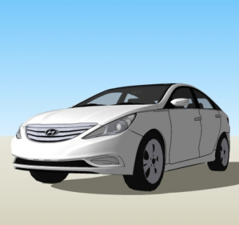 现代汽车su模型