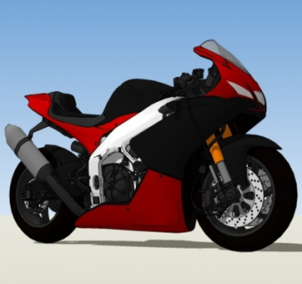 现代摩托车su模型