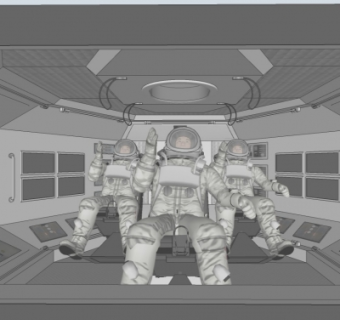 现代宇航员su模型
