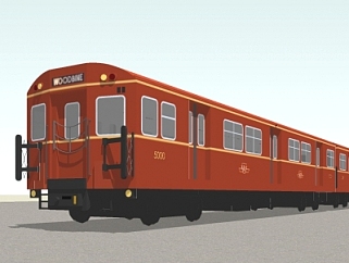 现代火车<em>车厢</em>su模型