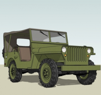 现代吉普车su模型