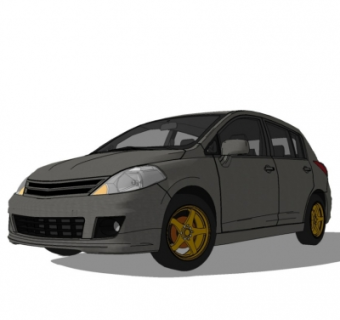 现代汽车su模型