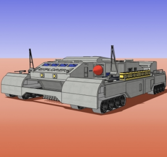 现代战车su模型