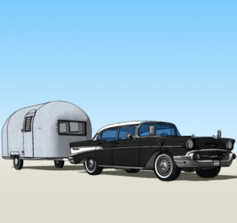 现代汽车su模型