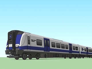 <em>现代</em>火车<em>车厢</em>su模型