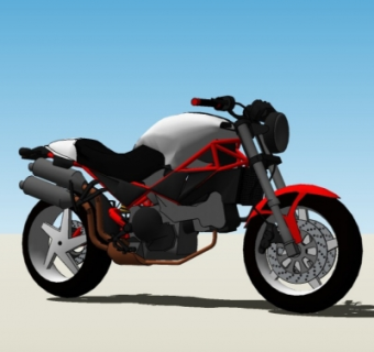 现代摩托车su模型