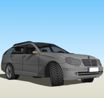 现代汽车su模型