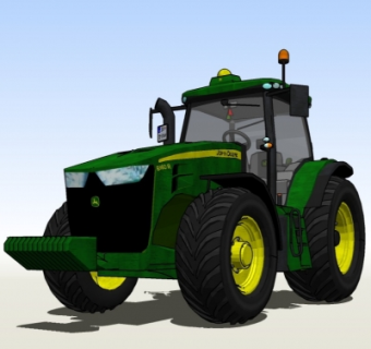 现代拖拉机su模型