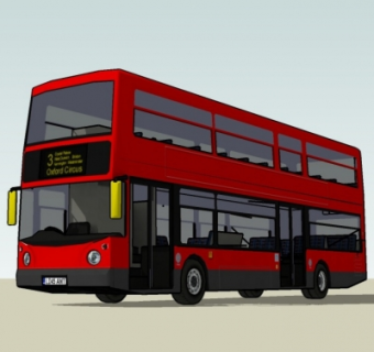 现代巴士客车su模型