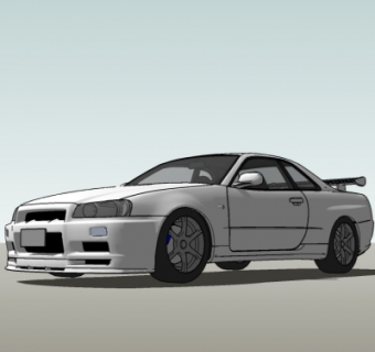 现代汽车su模型