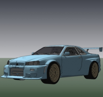 现代汽车su模型