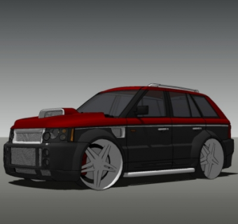 现代汽车su模型