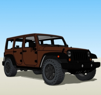 现代吉普车su模型