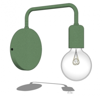 工业风壁灯su模型