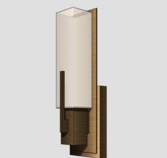 现代金属壁灯su模型
