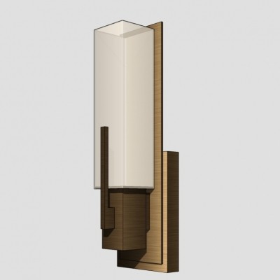 现代金属壁灯su模型