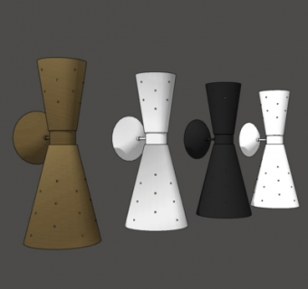 现代壁灯su模型