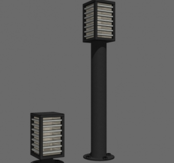 现代景观灯草坪灯su模型