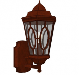 欧式金属壁灯su模型