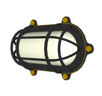 工业风壁灯su模型