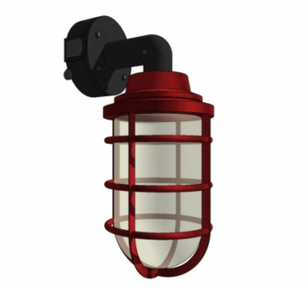 工业风壁灯su模型