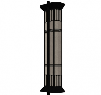 中式壁灯su模型