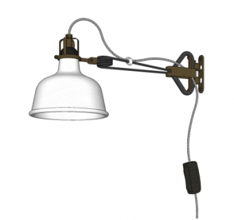 工业风壁灯su模型