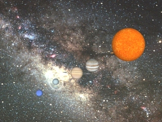 现代太阳系行星分布su模型