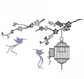 中式背景墙饰su模型