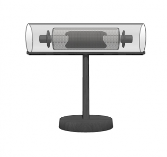 工业风台灯su模型