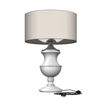 欧式台灯su模型