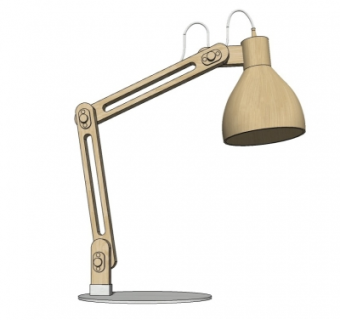 工业风台灯su模型