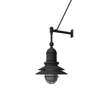 工业风壁灯su模型