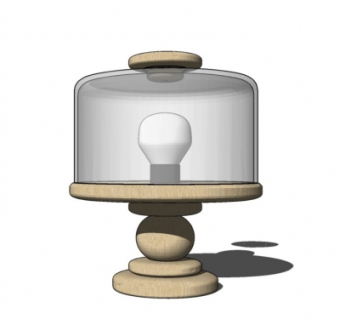 现代台灯su模型