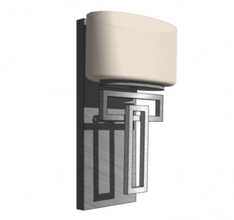 中式金属壁灯su模型