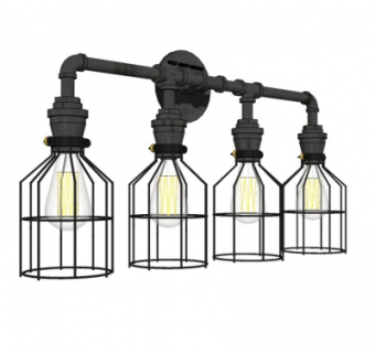 工业风金属壁灯su模型