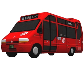 现代巴士客车su模型