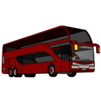 现代巴士客车su模型