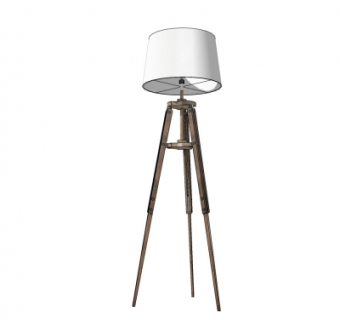 工业风落地灯su模型