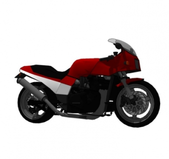 现代摩托车机车su模型