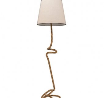 现代麻绳台灯su模型