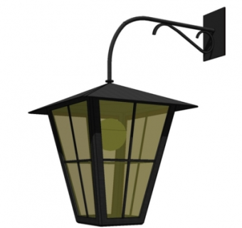 欧式金属壁灯su模型