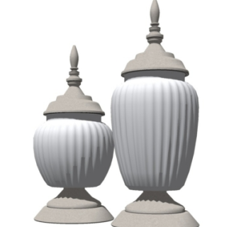 欧式花园灯路灯su模型