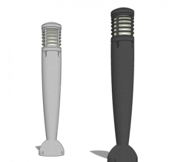 现代草坪灯su模型