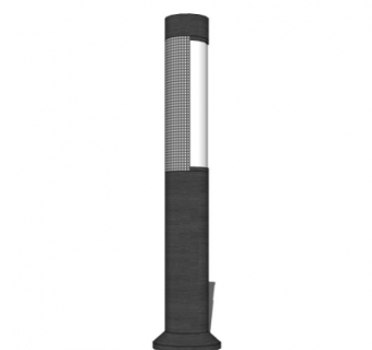 现代草坪灯su模型