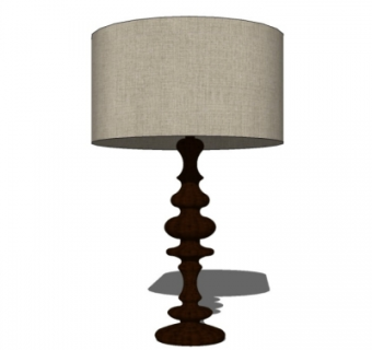 现代台灯su模型